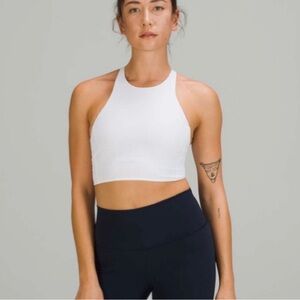 Lululemon White strong lines sports bra